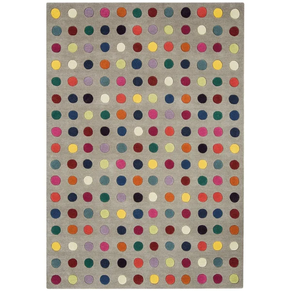 Covor din lana noua zeelanda lucrat manual modern model geometric Funk Spotty 11 mm 70x200 cm FUNK0702000007