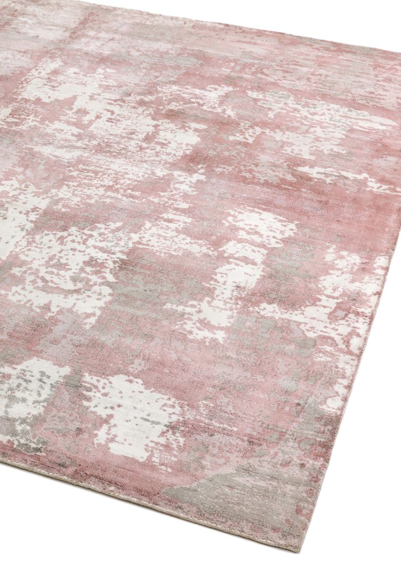 Covor pufos blush din vascoza lucrat manual modern model abstract Gatsby Blush 6 mm 200x290 cm GATS200290BLUS - imagine 2