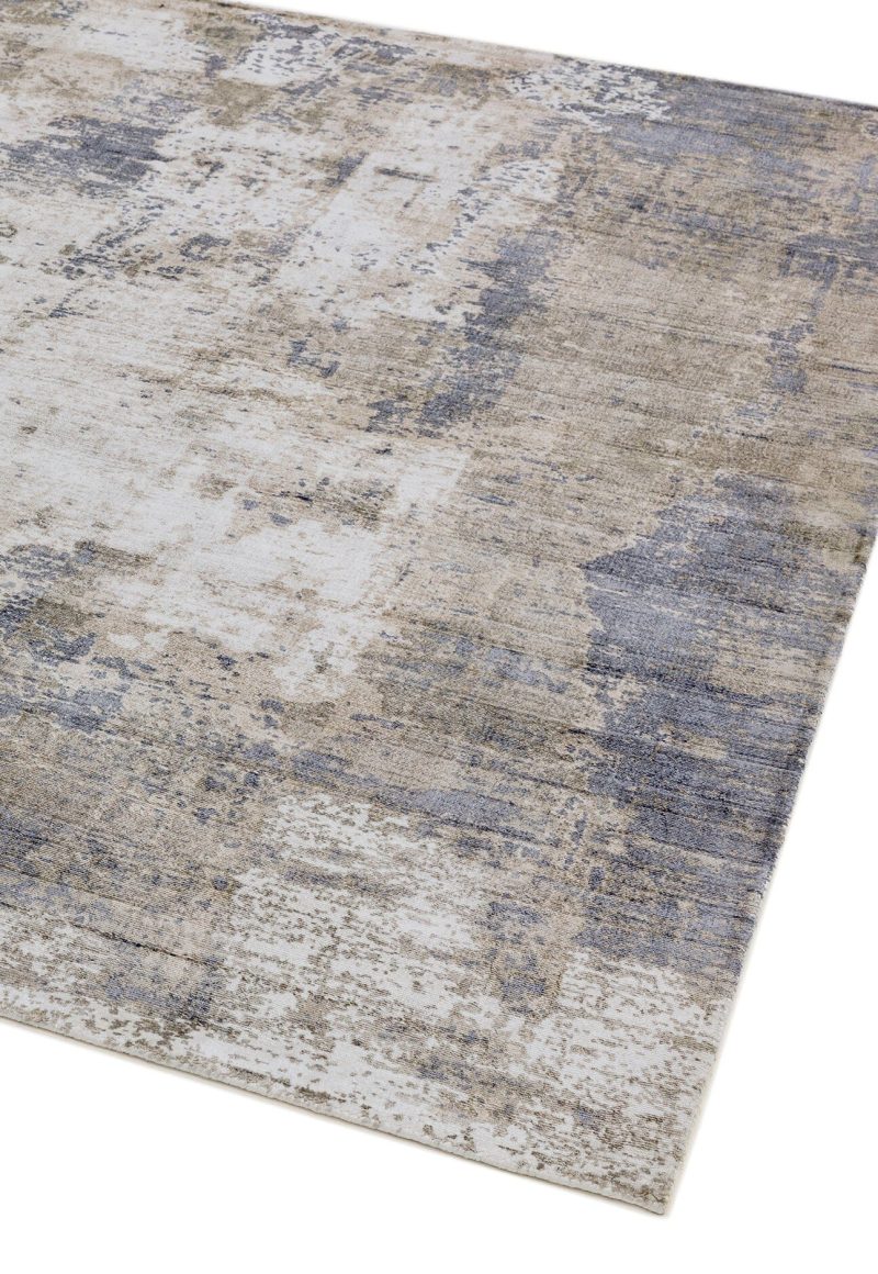Covor pufos din vascoza lucrat manual modern model abstract Gatsby Cloud 6 mm 240x340 cm GATS240340CLOU - imagine 2