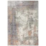 Covor pufos coral din vascoza lucrat manual modern model abstract Gatsby Coral 6 mm 120×170 cm GATS120170CORA