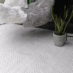 Covor natural lucrat manual modern outdoor model geometric Halsey Natural 3 mm 45x45 cm HALC045045NATU