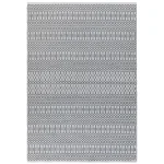 Covor gri lucrat manual modern outdoor model geometric Halsey Grey 3 mm 66×240 cm HALS066240GREY