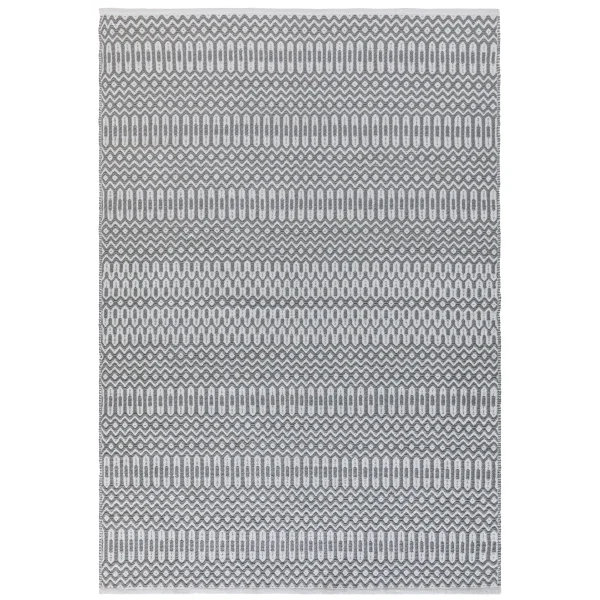 Covor gri lucrat manual modern outdoor model geometric Halsey Grey 3 mm 66x240 cm HALS066240GREY