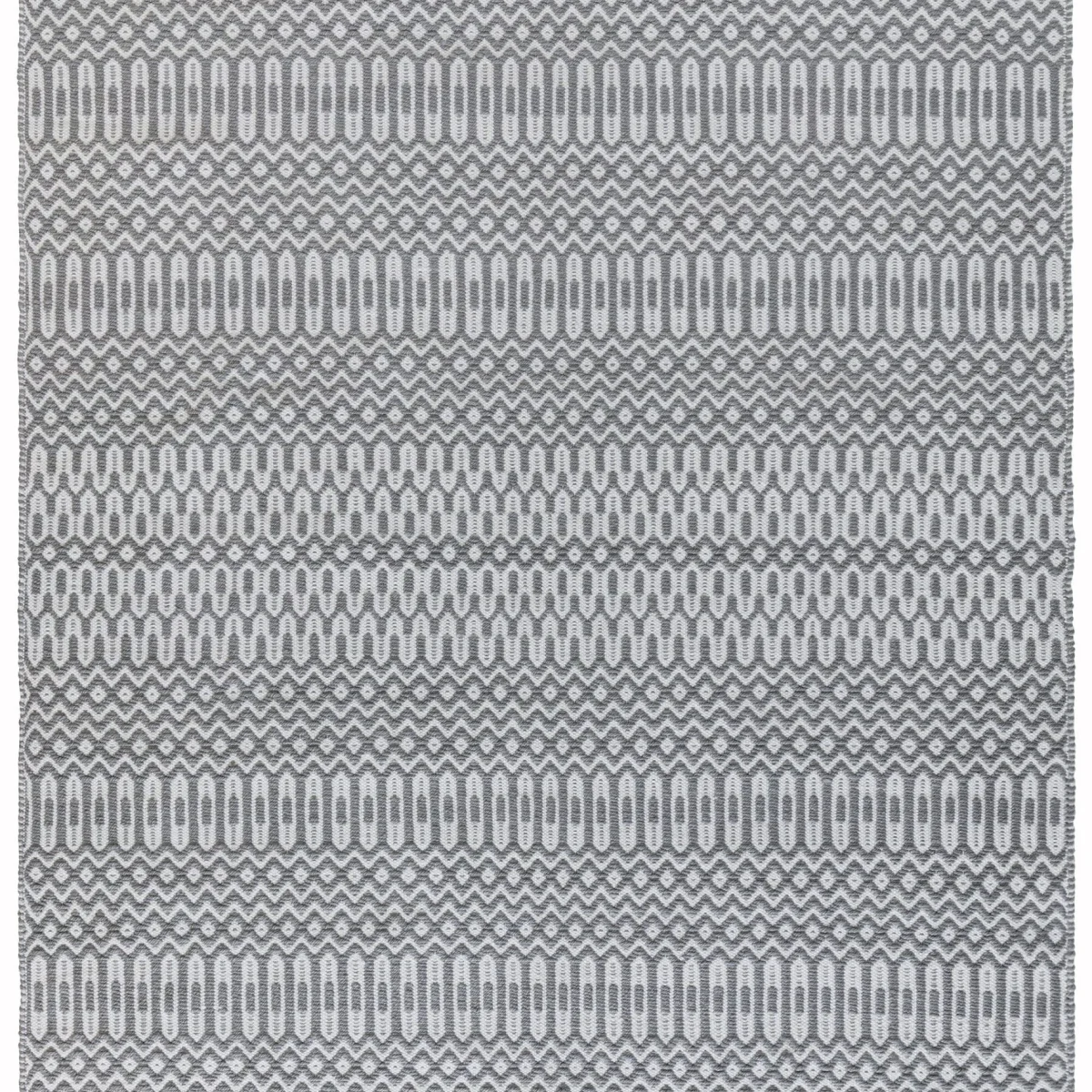 Covor gri lucrat manual modern outdoor model geometric Halsey Grey 3 mm 66x240 cm HALS066240GREY