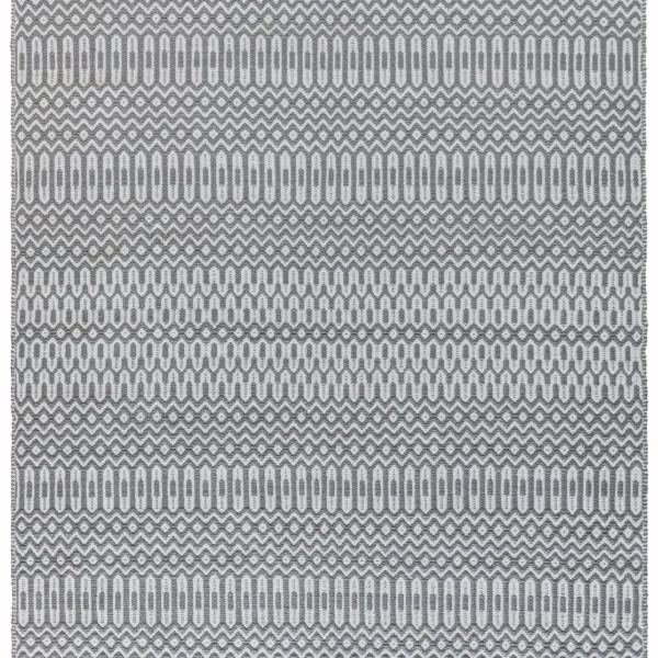 Covor gri lucrat manual modern outdoor model geometric Halsey Grey 3 mm 66x240 cm HALS066240GREY