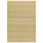 Covor mustar lucrat manual modern outdoor model geometric Halsey Mustard 3 mm 160×230 cm HALS160230MUST