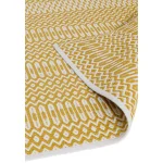 Covor mustar lucrat manual modern outdoor model geometric Halsey Mustard 3 mm 120x170 cm HALS120170MUST