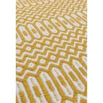 Covor mustar lucrat manual modern outdoor model geometric Halsey Mustard 3 mm 120x170 cm HALS120170MUST
