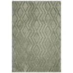 Covor pufos lucrat manual modern model geometric Harrison Sage 20-40 mm 160×230 cm HARR160230SAGE