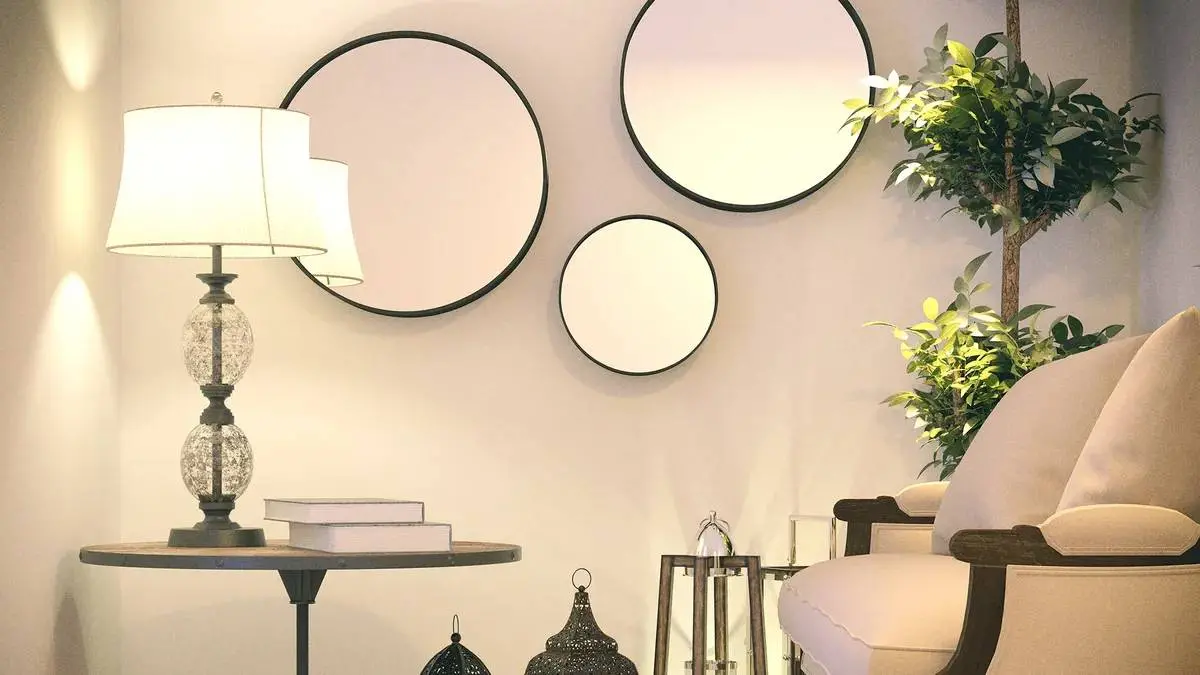 Transforma-ti livingul cu oglinzi rotunde: un design inovator si plin de energie