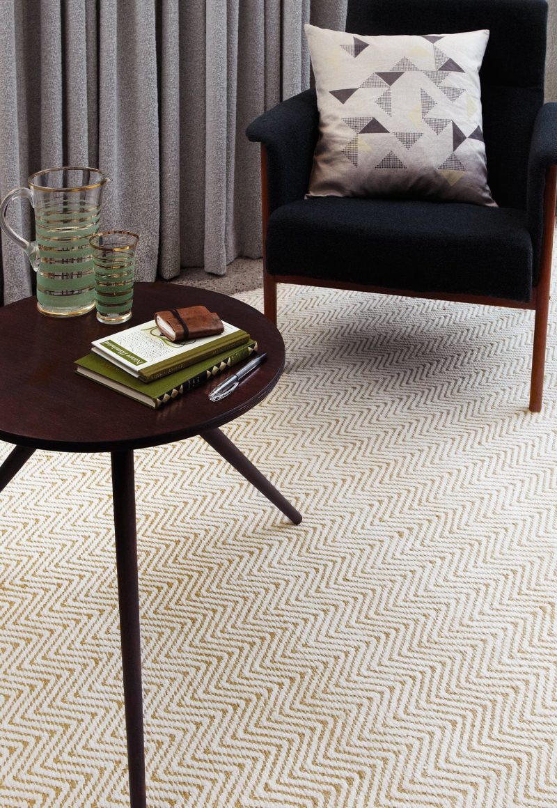 Covor natural din bumbac iuta lucrat manual modern model geometric Ives Natural 4 mm 100x150 cm IVES100150NATU - imagine 2