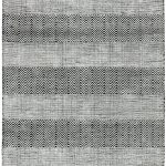 Covor gri din bumbac iuta lucrat manual modern model geometric Ives Runner Grey 4 mm 66×200 cm IVES066200GREY