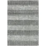 Covor gri din bumbac iuta lucrat manual modern model geometric Ives Grey 4 mm 100×150 cm IVES100150GREY
