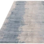 Covor din vascoza lucrat manual modern model abstract Juno Aquamarine 6 mm 120x170 cm JUNO1201700004