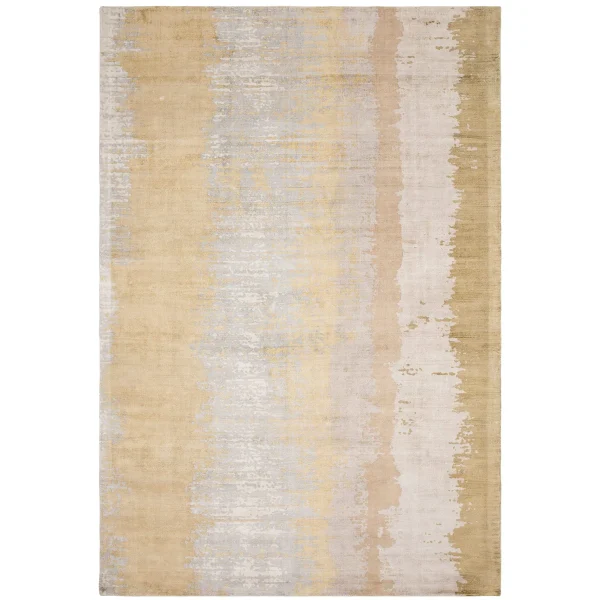 Covor din vascoza lucrat manual modern model abstract Juno Citrine 6 mm 120x170 cm JUNO1201700003