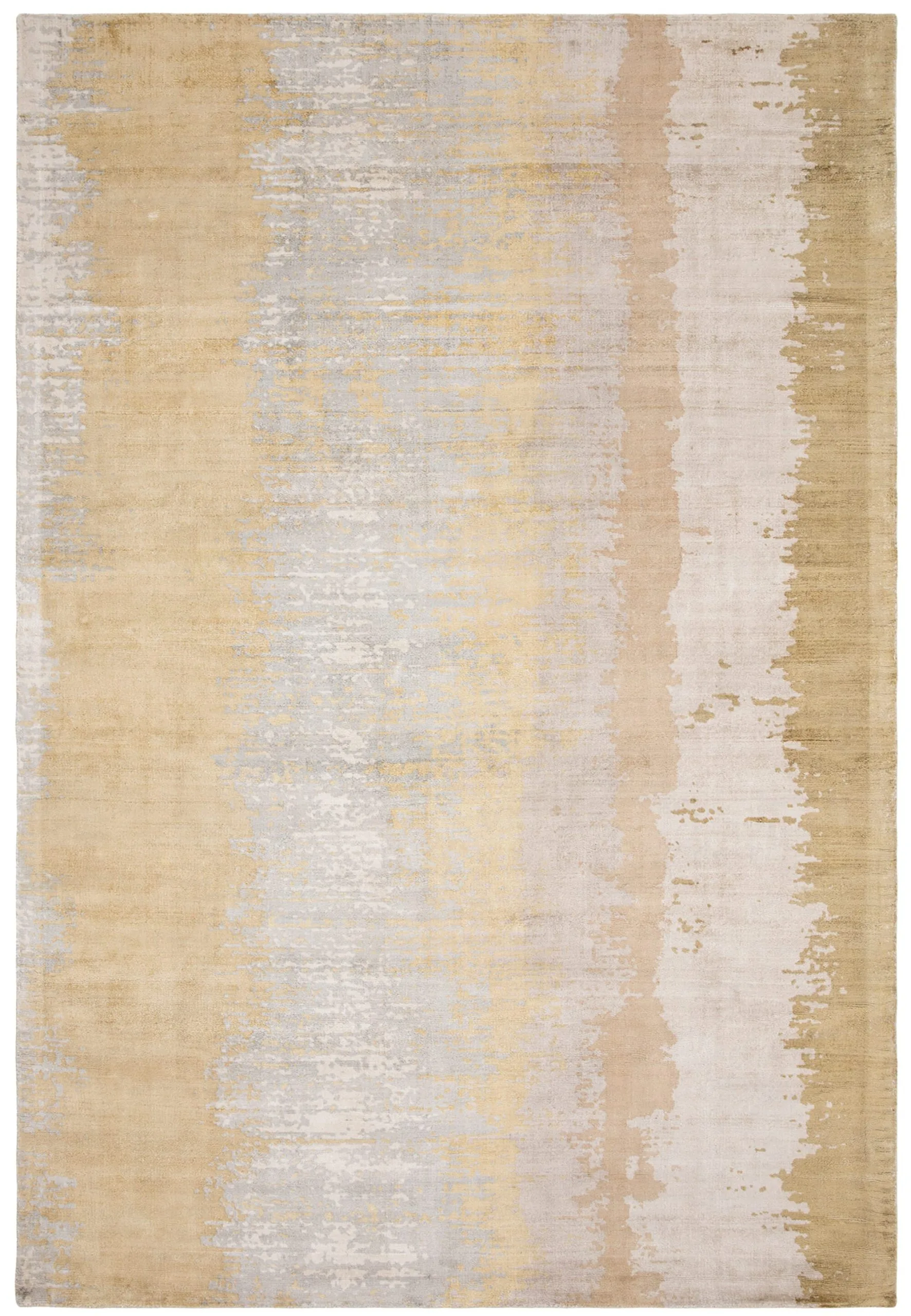 Covor din vâscoză lucrat manual modern model abstract Juno Citrine 6 mm 200×290 cm JUNO2002900003