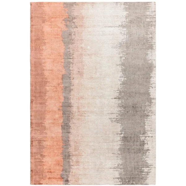 Covor din vascoza lucrat manual modern model abstract Juno Ginger 6 mm 120x170 cm JUNO1201700002