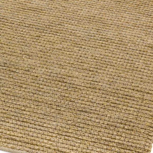Covor natural din iuta bumbac lucrat manual modern model geometric Jute Loop Natural 4 mm 120x180 cm JULO120180NATU