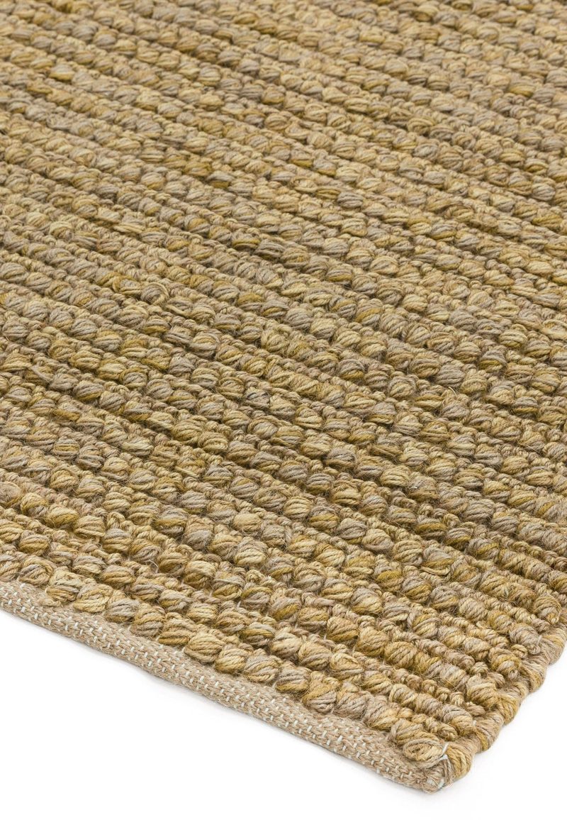 Covor natural din iuta bumbac lucrat manual modern model geometric Jute Loop Natural 4 mm 160x230 cm JULO160230NATU - imagine 3