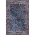 Covor din chenille bumbac traditional persan model vintage floral Kaya Ava 0.5 mm 120×170 cm KAYA1201700002