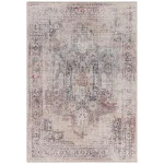 Covor din chenille bumbac traditional persan model vintage floral Kaya Lila 0.5 mm 120×170 cm KAYA1201700012