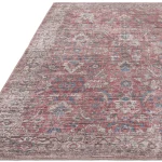 Covor din chenille bumbac traditional persan model vintage floral Kaya Mona 0.5 mm 120x170 cm KAYA1201700010