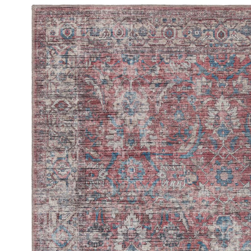 Covor din chenille bumbac traditional persan model vintage floral Kaya Mona 0.5 mm 120x170 cm KAYA1201700010 - imagine 3