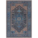 Covor din chenille bumbac traditional persan model vintage floral Kaya Niki 0.5 mm 200×290 cm KAYA2002900014