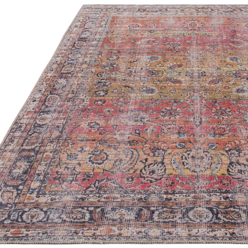 Covor din chenille bumbac traditional persan model vintage floral Kaya Tara 0.5 mm 200x290 cm KAYA2002900013 - imagine 3