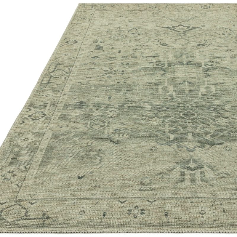 Covor din chenille bumbac traditional persan model vintage floral Kaya Vida 0.5 mm 120x170 cm KAYA1201700004 - imagine 3