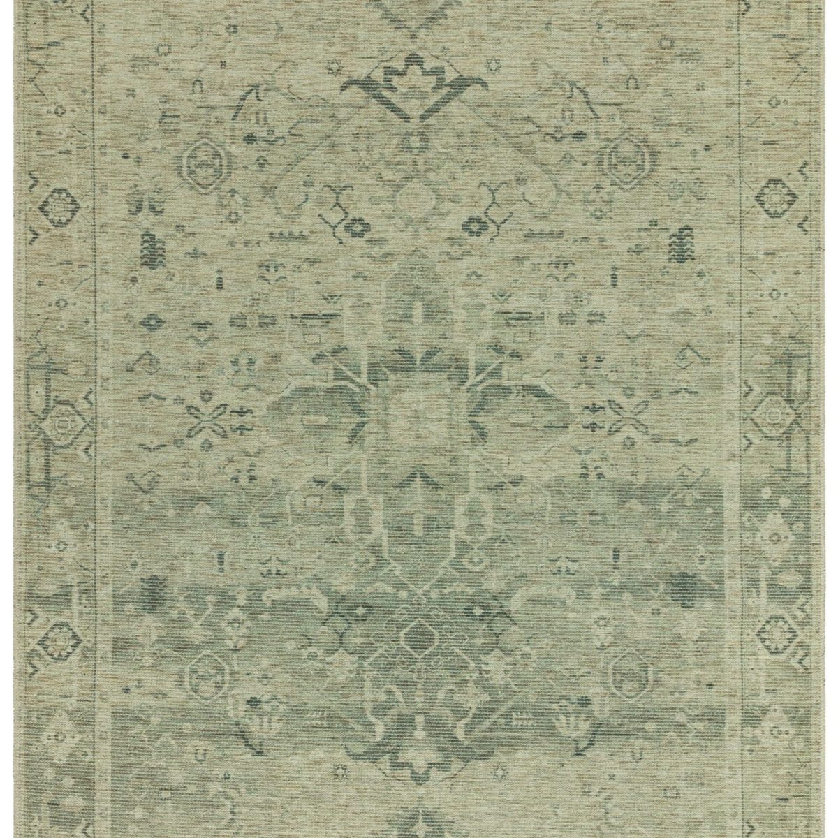 Covor din chenille bumbac traditional persan model vintage floral Kaya Vida 0.5 mm 120x170 cm KAYA1201700004