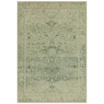 Covor din chenille bumbac traditional persan model vintage floral Kaya Vida 0.5 mm 120×170 cm KAYA1201700004