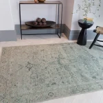 Covor din chenille bumbac traditional persan model vintage floral Kaya Vida 0.5 mm 120x170 cm KAYA1201700004