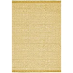 Covor ocru din lână lucrat manual modern model geometric Knox Ochre 4 mm 200×290 cm KNOX200290OCHR