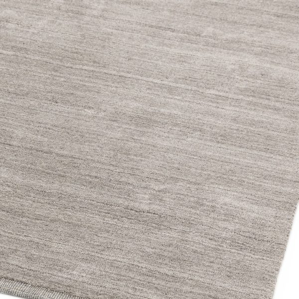 Covor natural din vâscoză lână lucrat manual modern model uni Linley Natural 10 mm 120x180 cm LINL120180NATU
