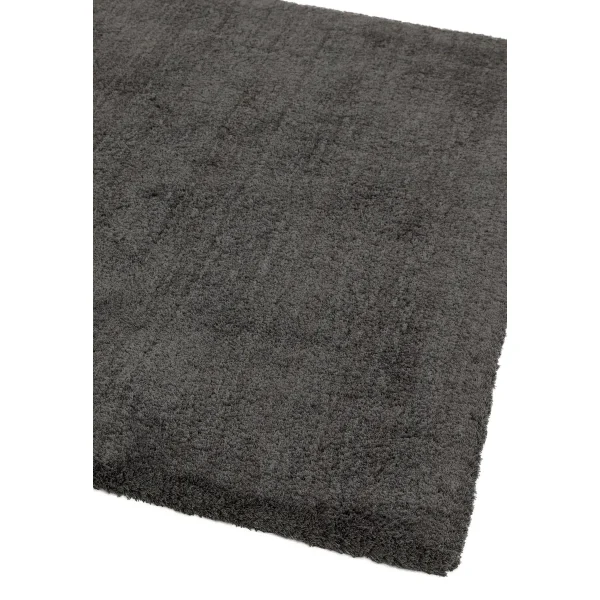 Covor pufos gri lucrat manual modern model uni Lulu Charcoal 37 mm 120x170 cm LULU120170CHAR