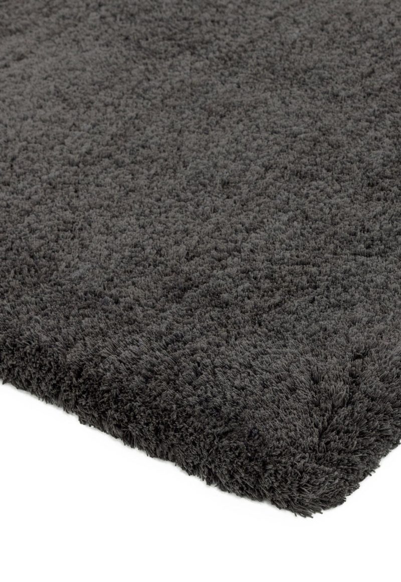 Covor pufos gri lucrat manual modern model uni Lulu Charcoal 37 mm 160x230 cm LULU160230CHAR - imagine 3