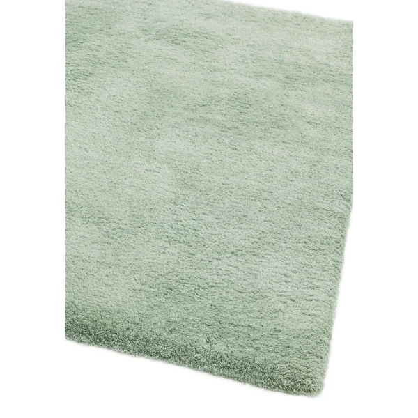 Covor pufos verde lucrat manual modern model uni Lulu Green 37 mm 120x170 cm LULU120170GREE