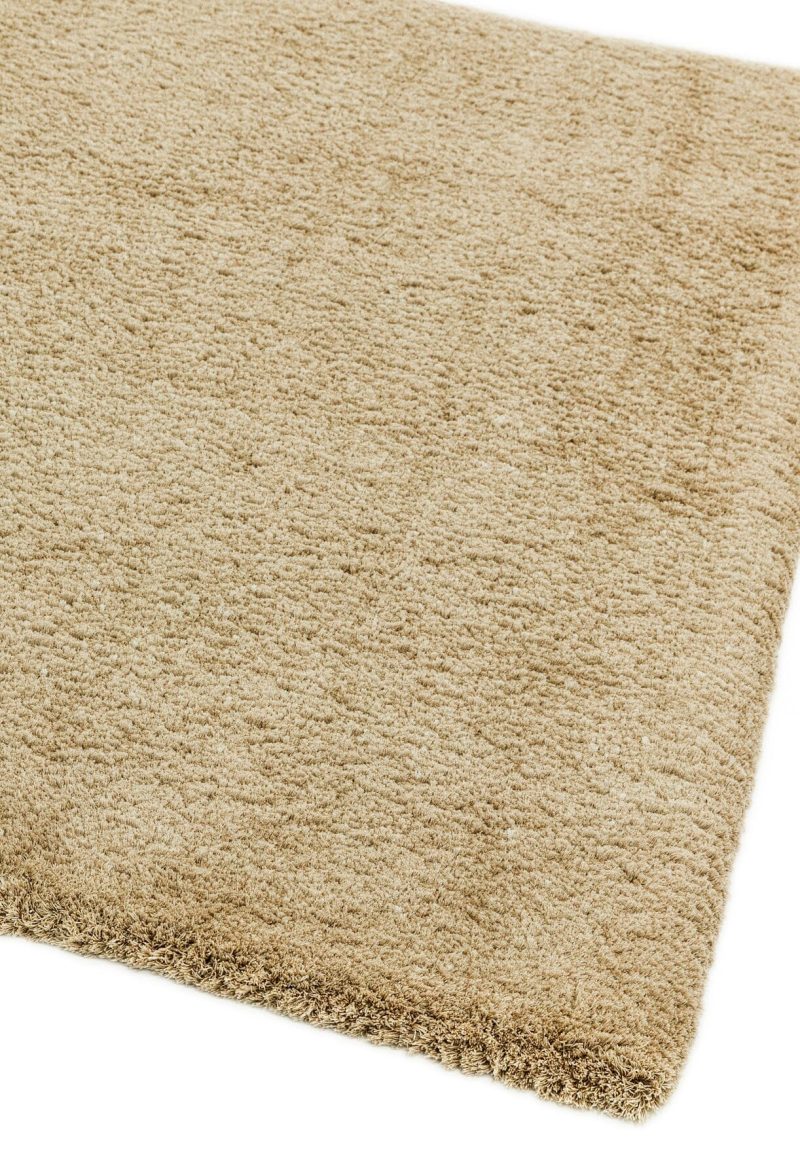 Covor pufos sand lucrat manual modern model uni Lulu Sand 37 mm 200x290 cm LULU200290SAND - imagine 2