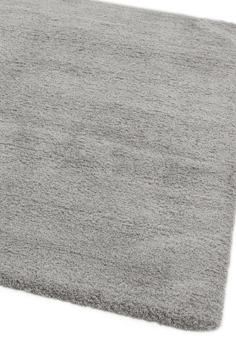 Covor pufos argintiu lucrat manual modern model uni Lulu Silver 37 mm 160x230 cm LULU160230SILV - imagine 3