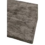 Covor pufos smoke lucrat manual modern model uni Lulu Smoke 37 mm 80x150 cm LULU080150SMOK