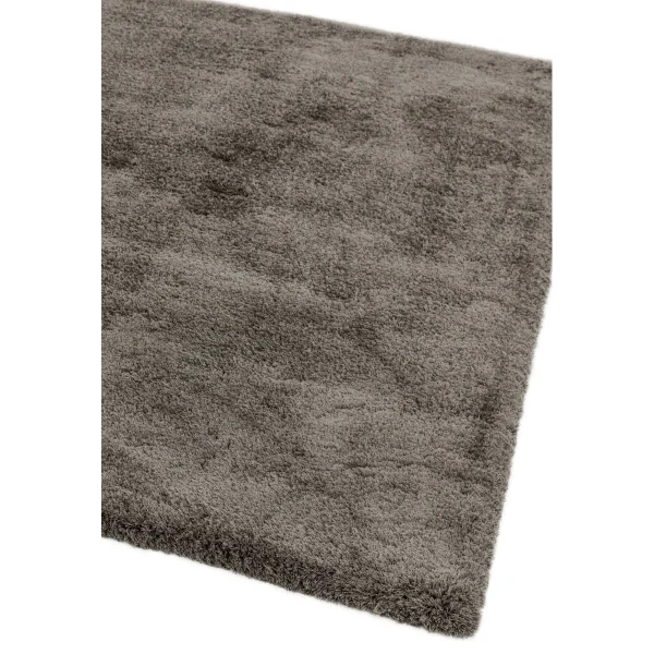 Covor pufos smoke lucrat manual modern model uni Lulu Smoke 37 mm 80x150 cm LULU080150SMOK