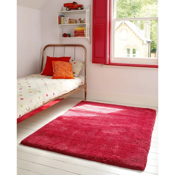 Covor pufos galben lucrat manual modern model uni Lulu Sorbet 37 mm 80x150 cm LULU080150SORB