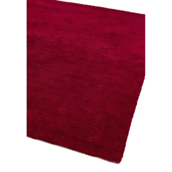 Covor pufos rosu lucrat manual modern model uni Milo Berry 13 mm 120x170 cm MILO120170BERR