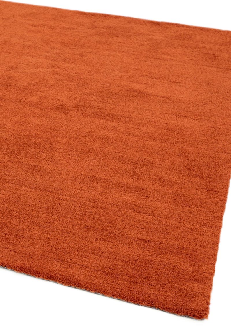 Covor pufos lucrat manual modern model uni Milo Rust 13 mm 120x170 cm MILO120170RUST - imagine 2