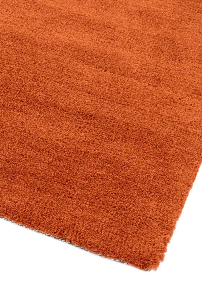 Covor pufos lucrat manual modern model uni Milo Rust 13 mm 120x170 cm MILO120170RUST - imagine 3