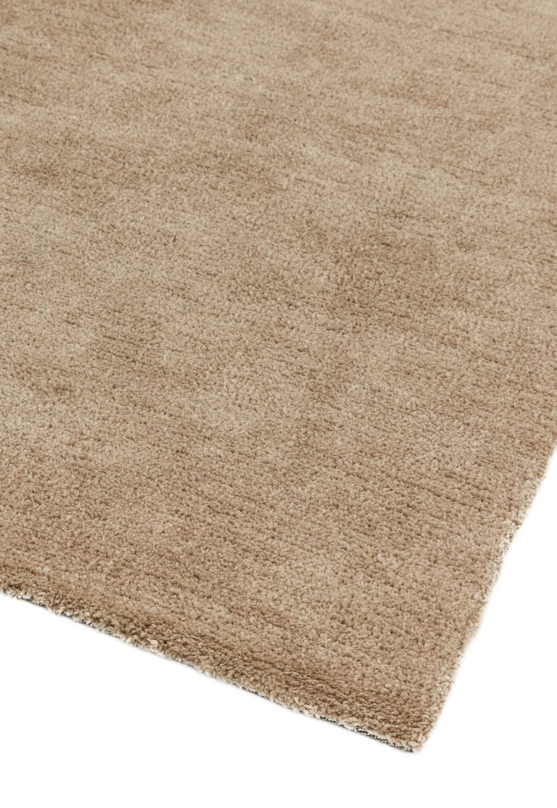 Covor pufos sand lucrat manual modern model uni Milo Sand 13 mm 120x170 cm MILO120170SAND - imagine 3