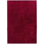 Covor pufos rosu lucrat manual modern model uni Milo Berry 13 mm 160×230 cm MILO160230BERR