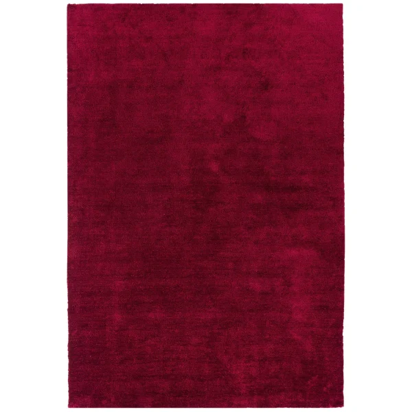 Covor pufos rosu lucrat manual modern model uni Milo Berry 13 mm 120x170 cm MILO120170BERR