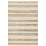 Covor pufos natural crem modern model geometric Monty MN04 Natural Cream Stripe 2-16 mm 80×150 cm MONT080150MN04